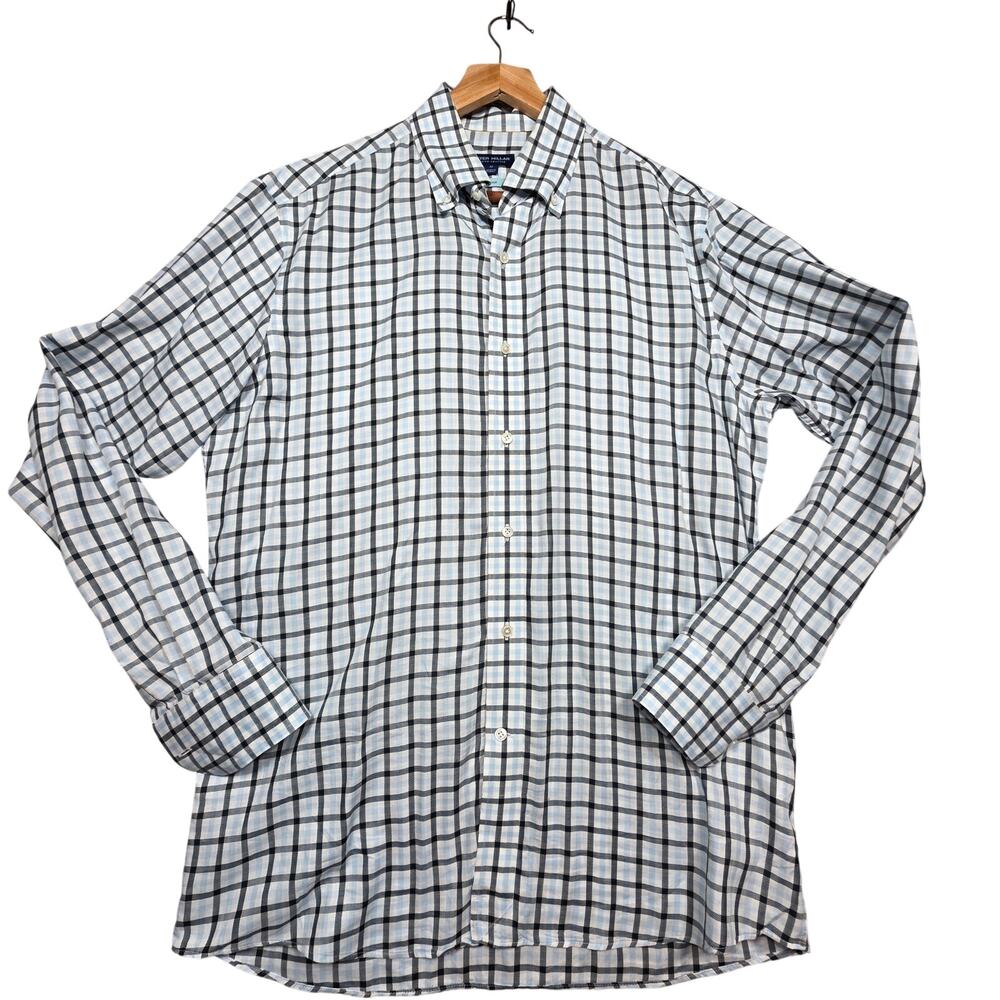 Peter Millar Crown Crafted Flex Fit Plaid Button Down Shirt